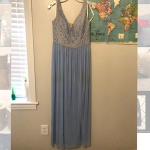 Prom dress with lace